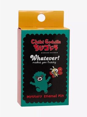 Whatever! Makes You Happy Chibi Godzilla Character Blind Box Enamel Pin